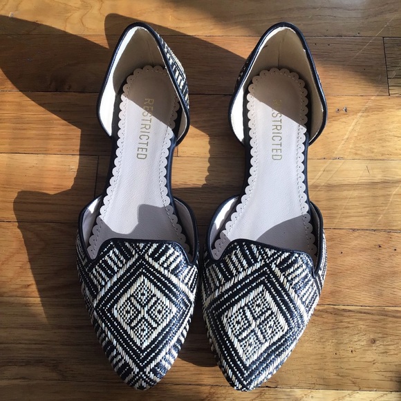 Restricted Shoes - Restricted D'Orsay Flats Black Size 7